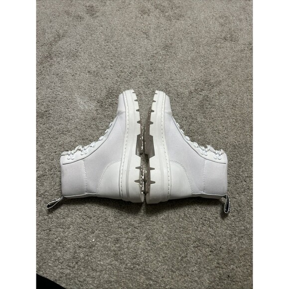 Dr. Martens Women's Size 7 Combs Poly Casual Lace Up Boot White Ajax - Picture 6 of 8